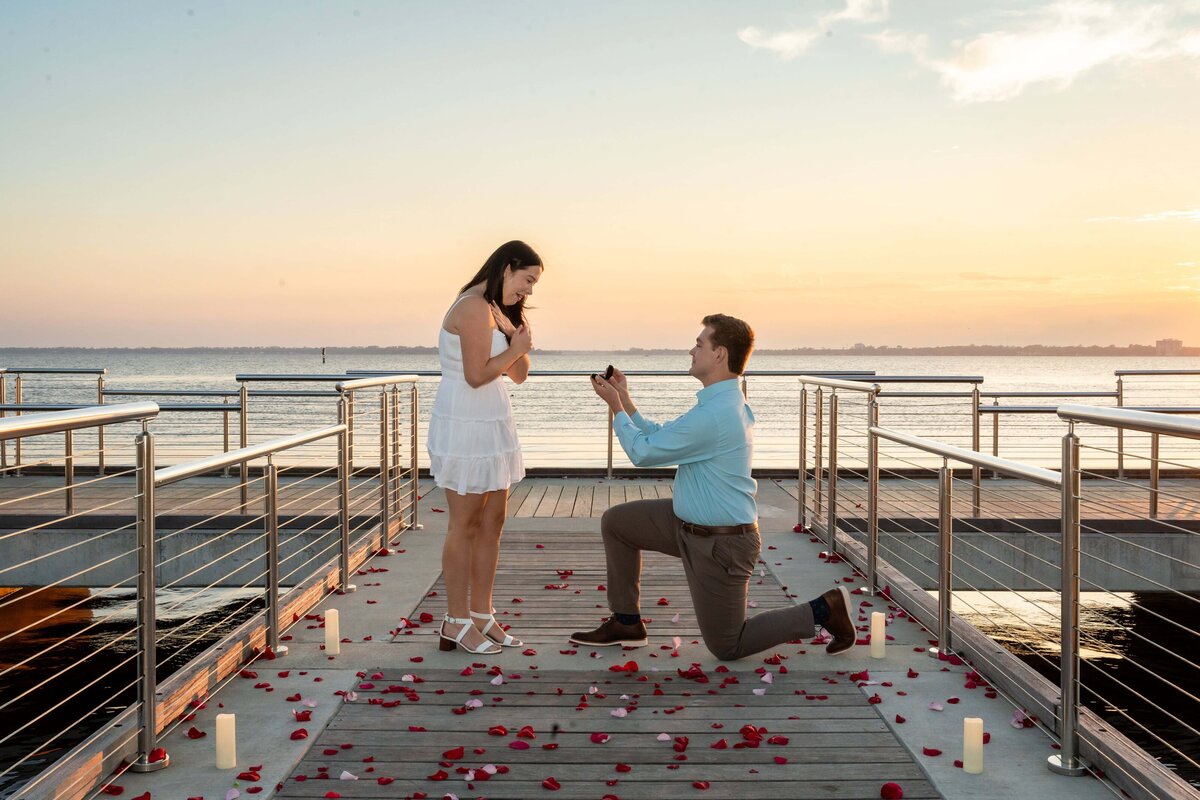 Proposal idea: Jacksonville sunset proposal on the dock