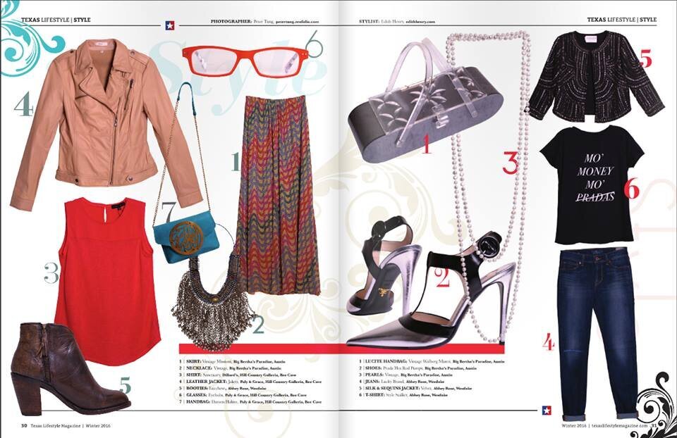 Fashion magazine-flat lay-styling