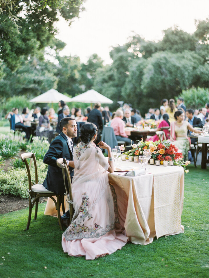 al fresco wedding at holman ranch