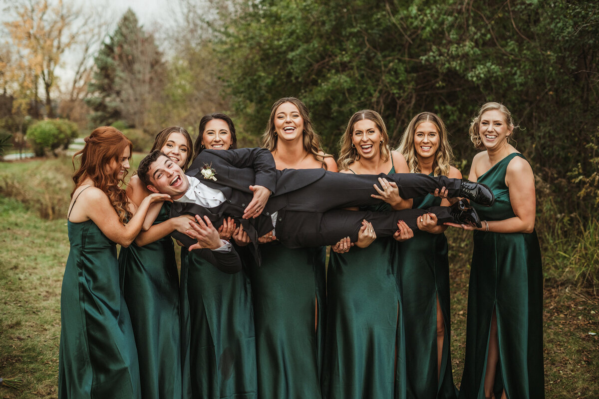 Fun Wedding Party Photo