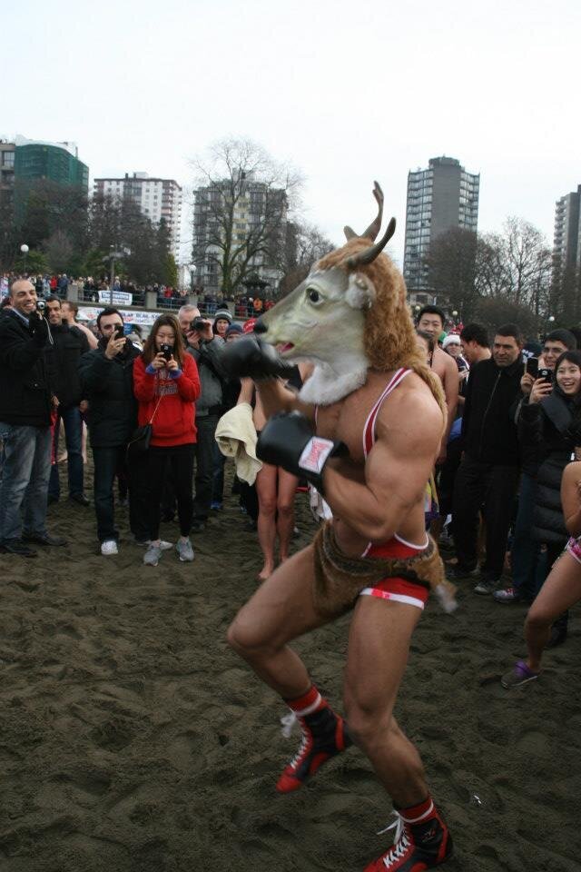 Brent Ray Fraser Mr Deer Polar Bear Swim English Bay 2011_26