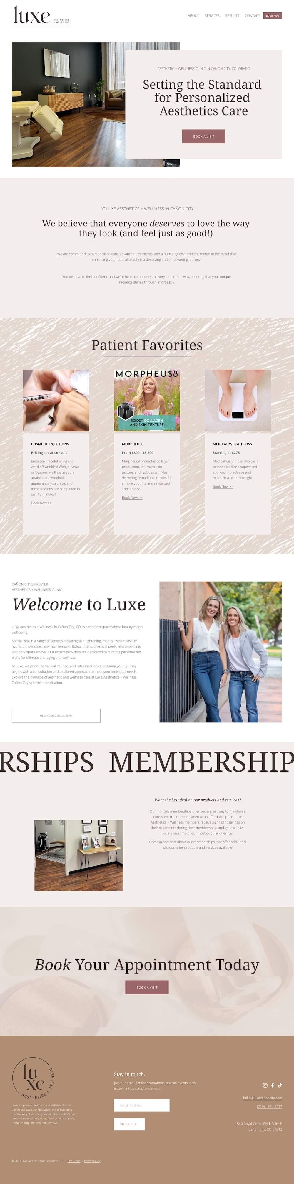 Custom website design for doula