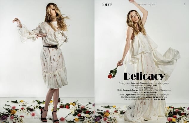 Delicacy MALVIE French Magazine Digital Cover spreads 2