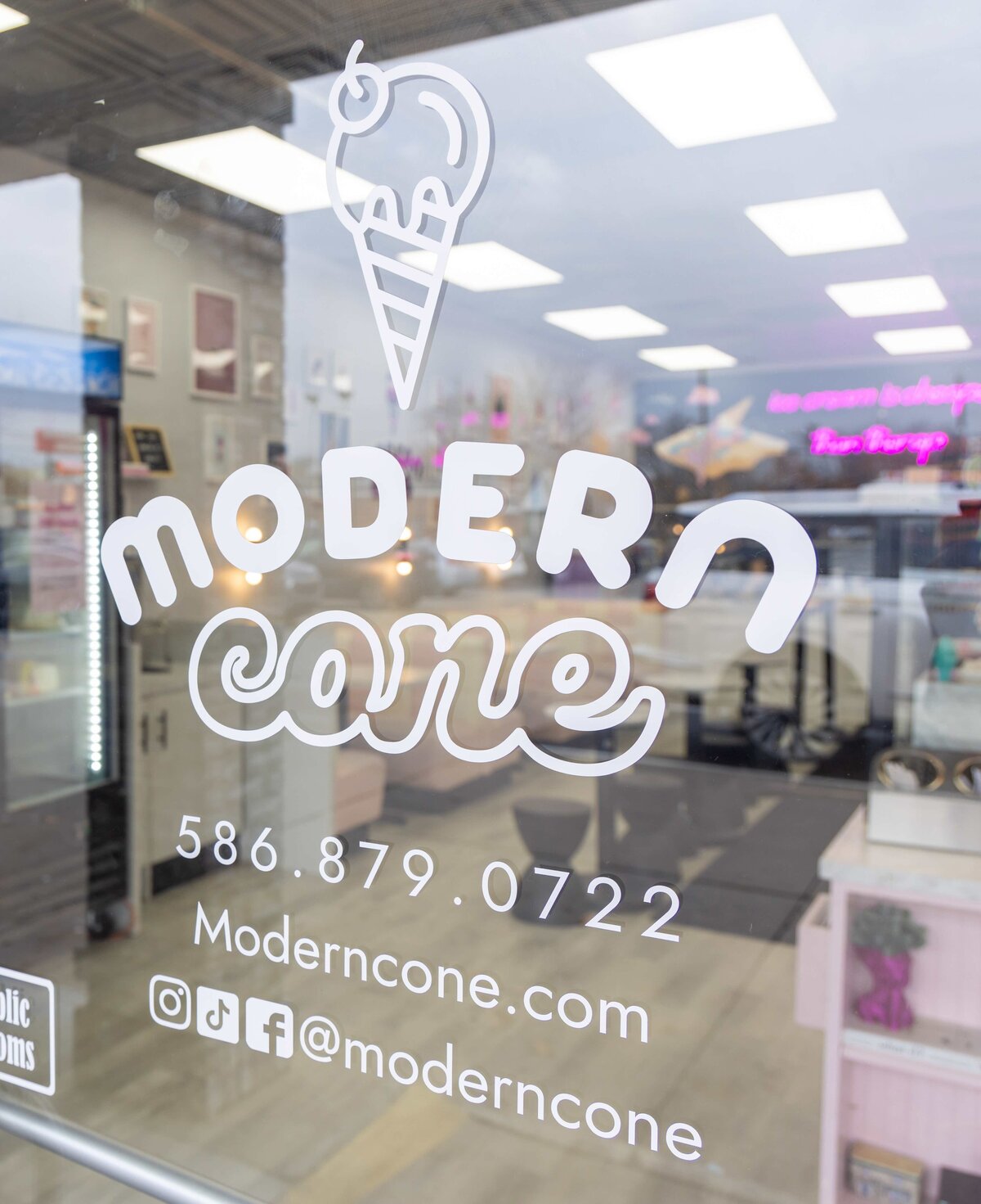 Modern Cone Door Sign