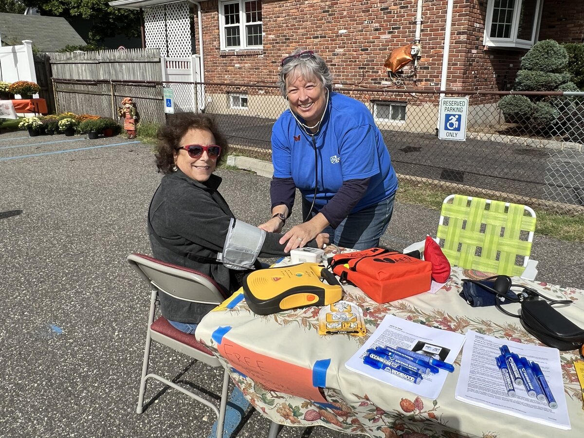 church members volunteering at the fall festival