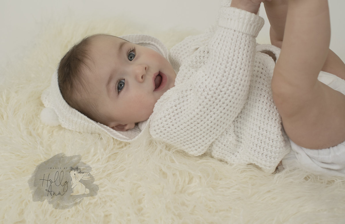 6 month old baby portrait session