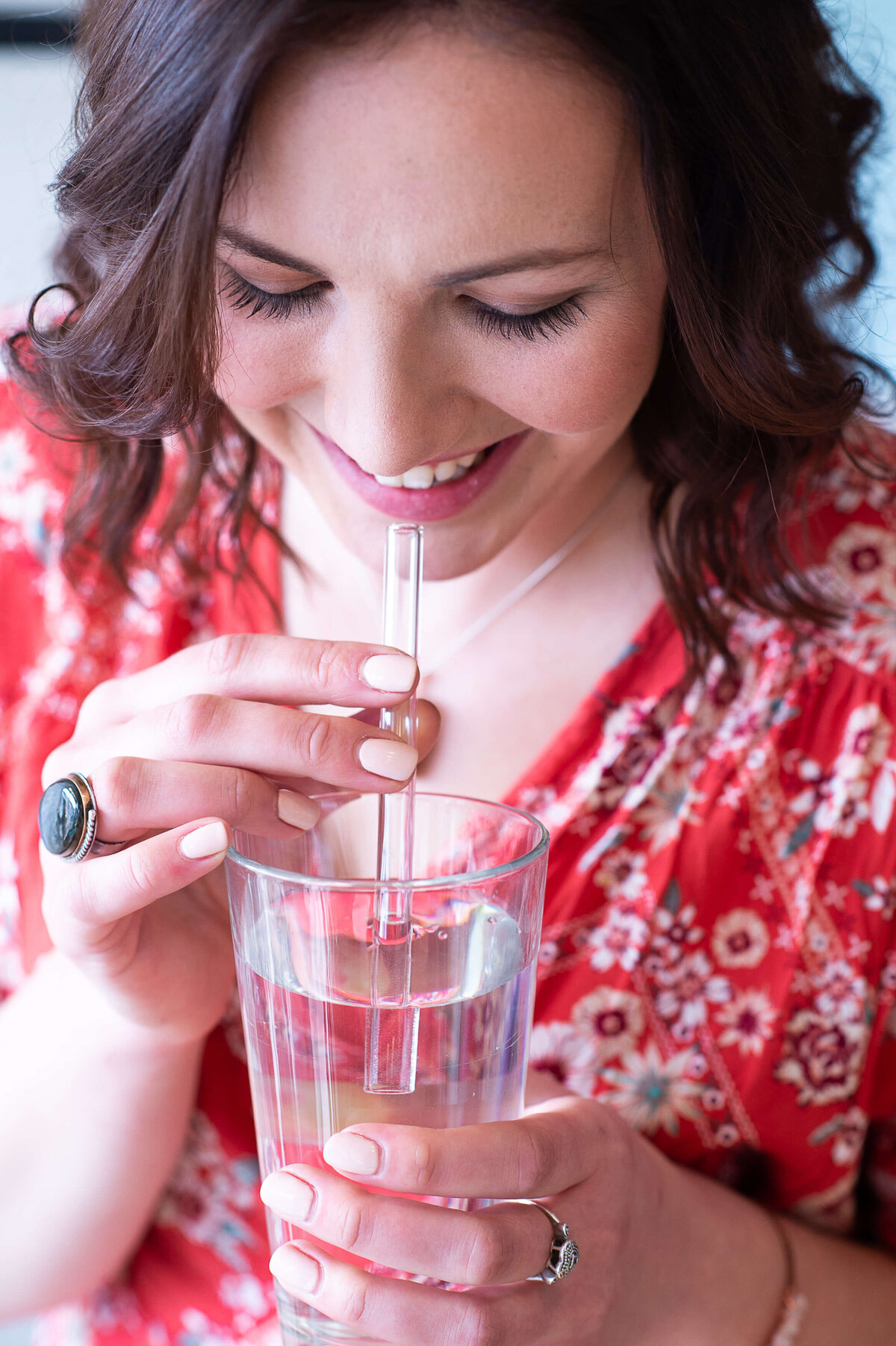 Ottawa branding photography showing the use of a glass straw in a drink
