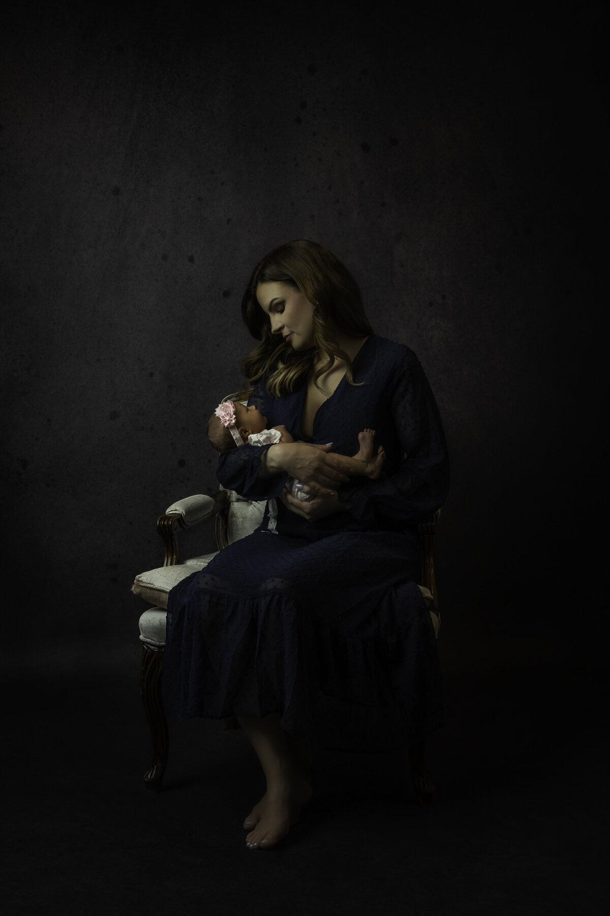 Formal studio family photography by Kansas City portrait artist
