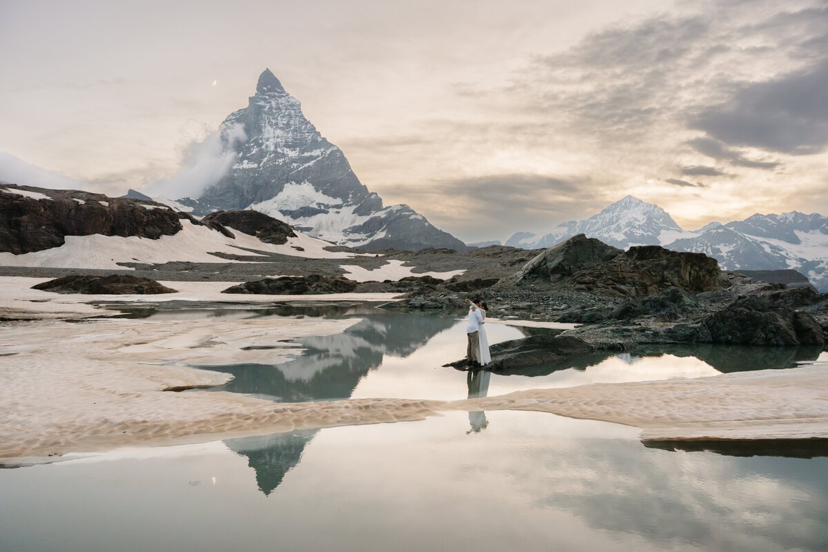 Matterhorn elopement sunset