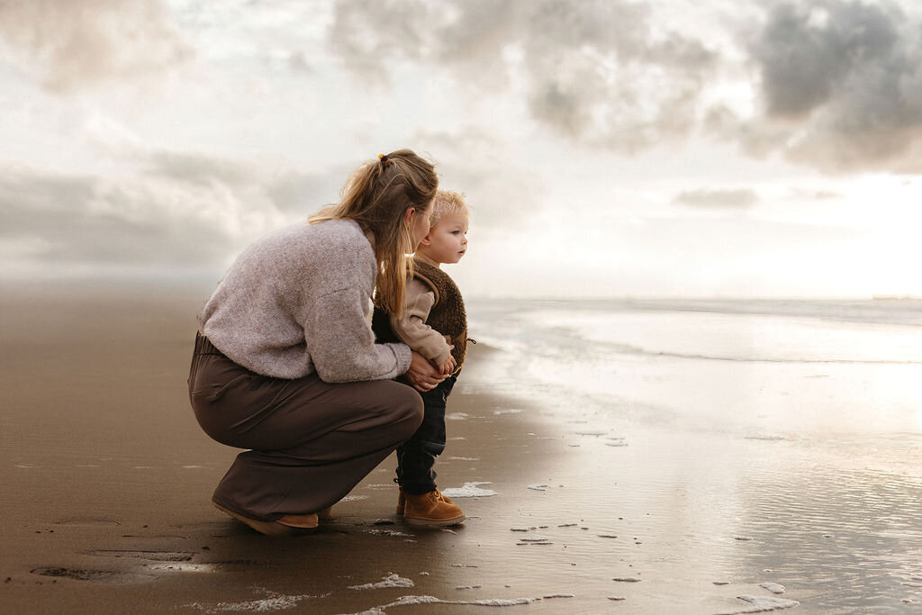 Gezinsshoot op het strand van Wassenaar
