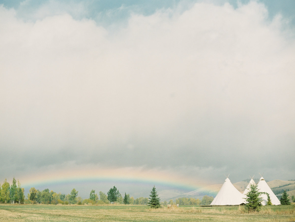 teepee wedding montana