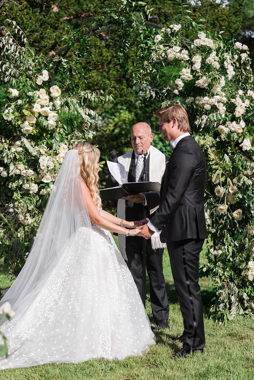 ng vows at Long Island wedding ceremony