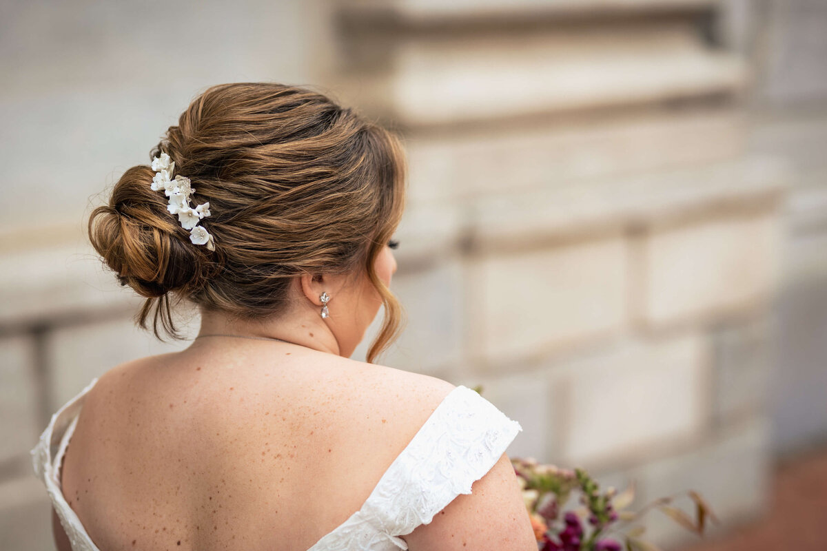 Bridal Hairstyle Low Bun