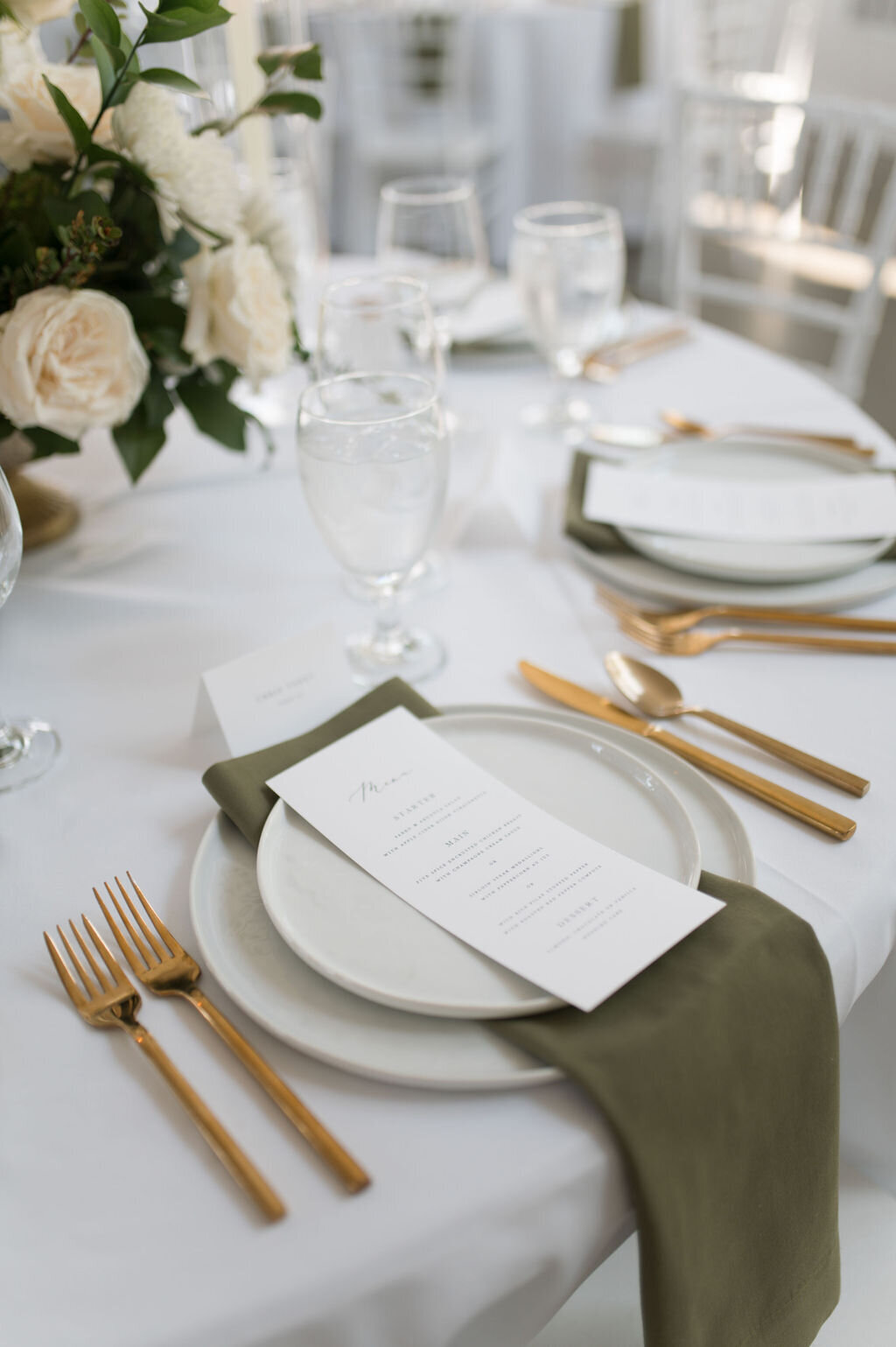 wedding place setting