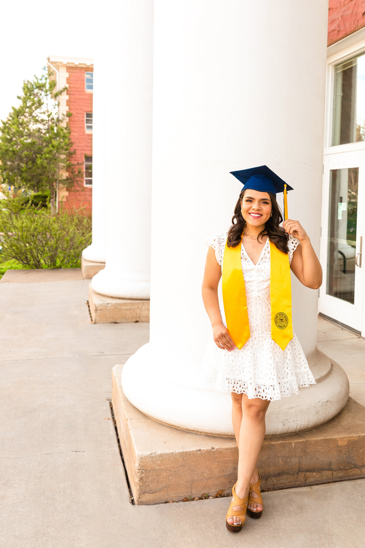 Senior Graduation Portrait - NAU - Northern Arizona University -  Old Main - Flagstaff, Arizona - Bayley Jordan Photography