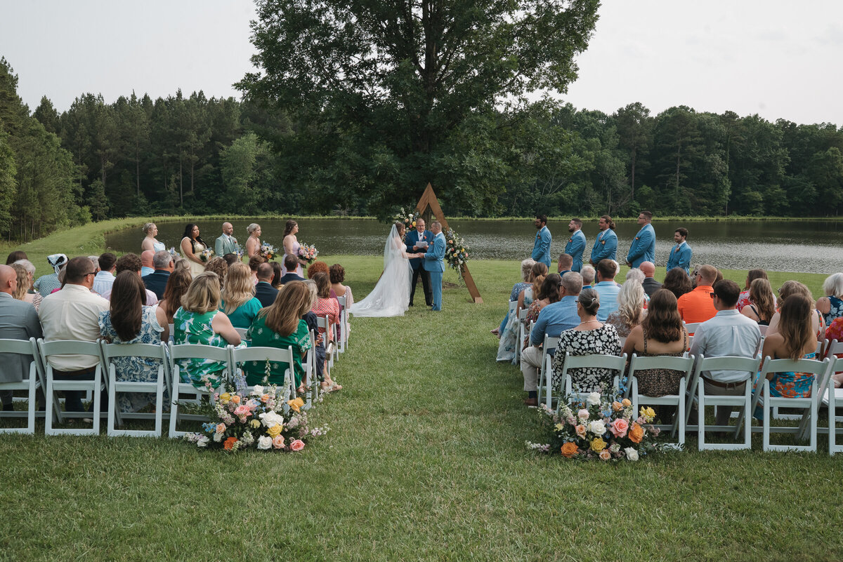 Wedding ceremony in Salisbury, NC