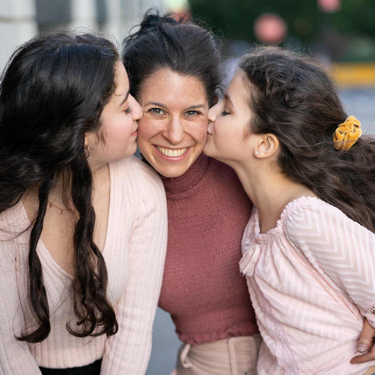 family smiling