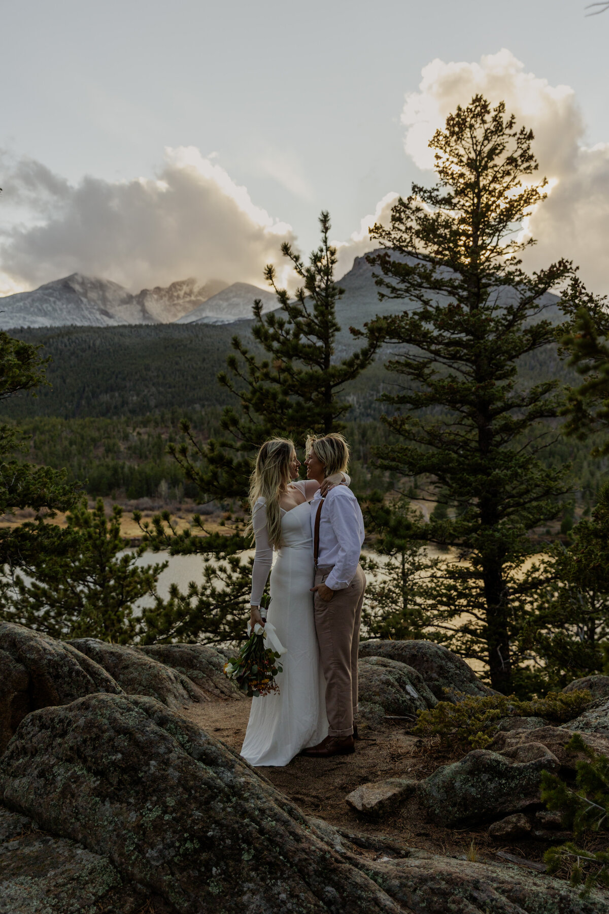Colorado Lesbian Queer elopement in the Mountains  