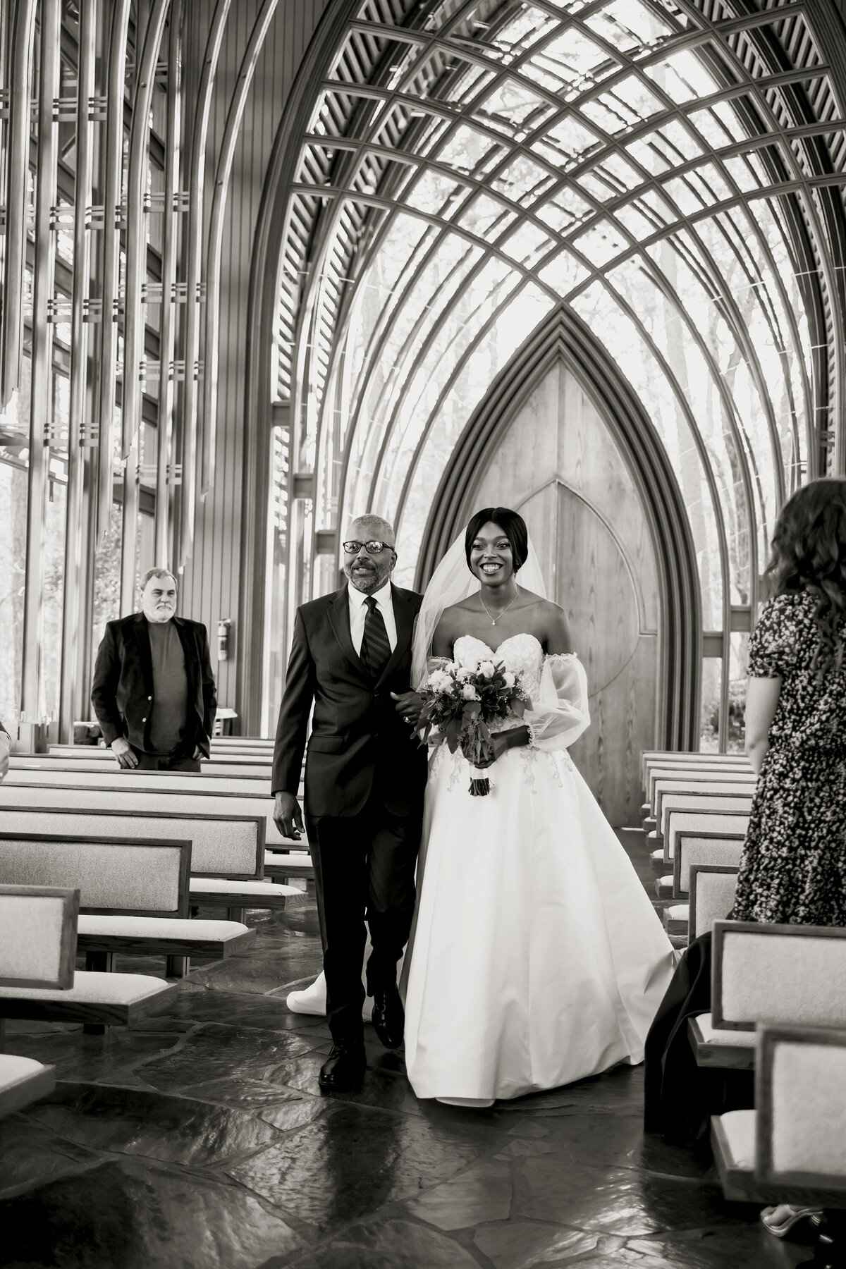 back and white wedding photography