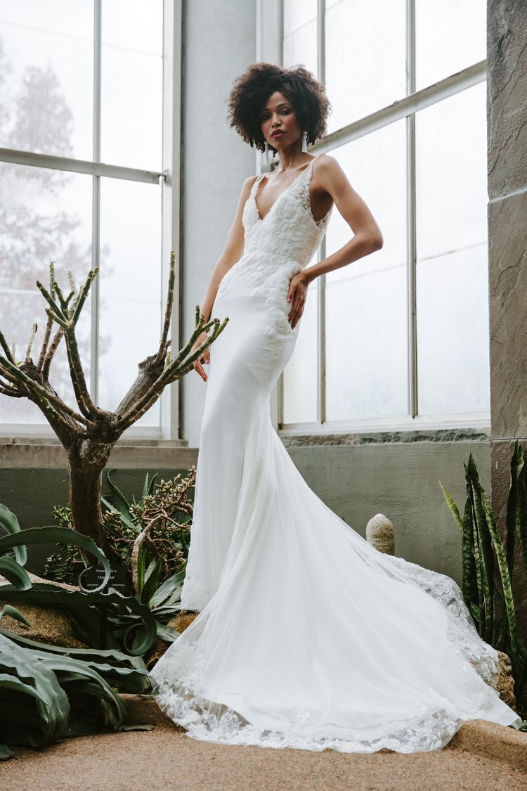 Bridal V Neck Fitted | Lucia Isabel