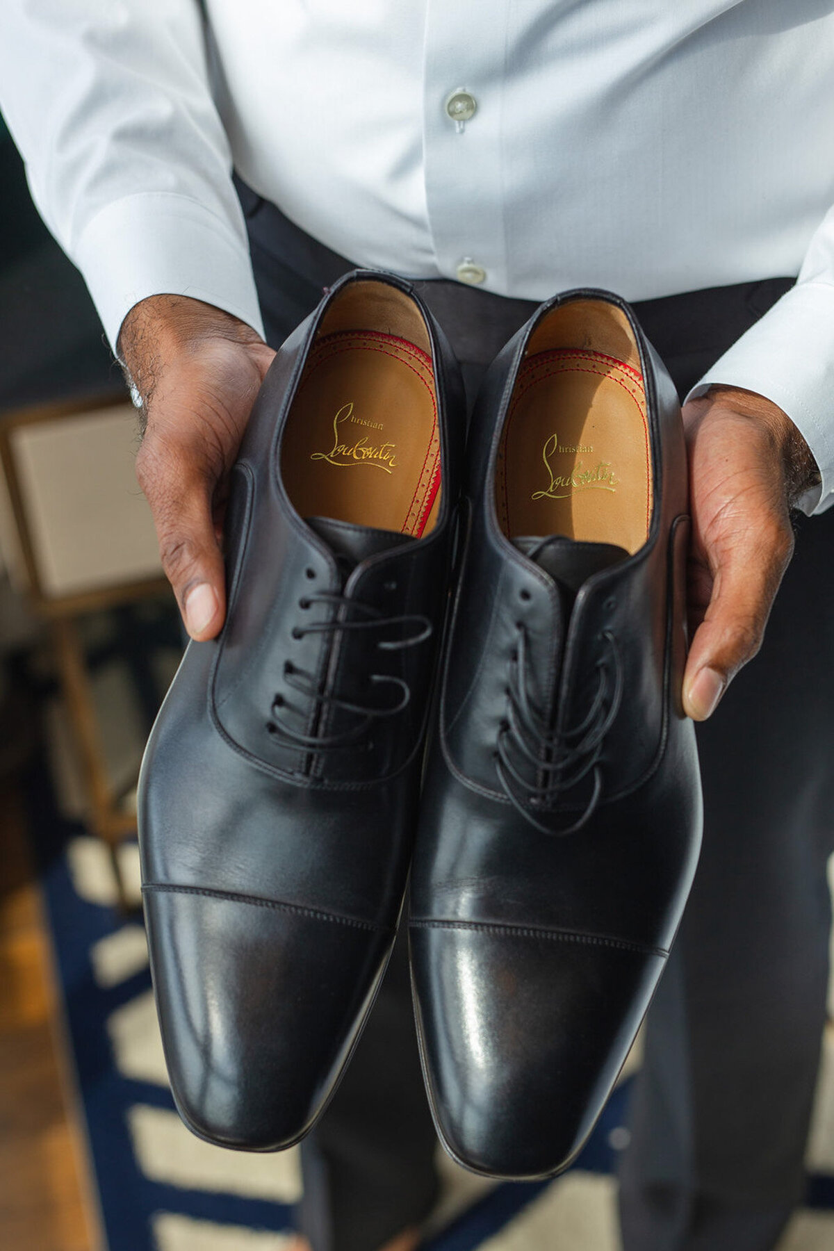 groom's shoes for luxury wedding