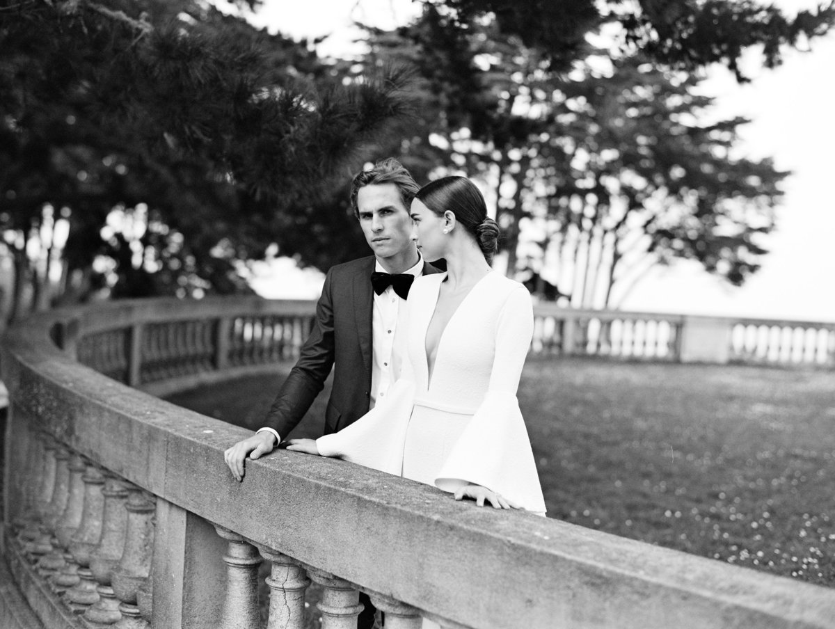 Wedding by Jenny Schneider Events at the Legion of Honor in San Francisco, California. Photo by Leo Patrone Photography.