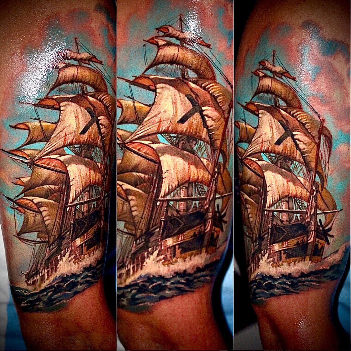 Ship tattoo