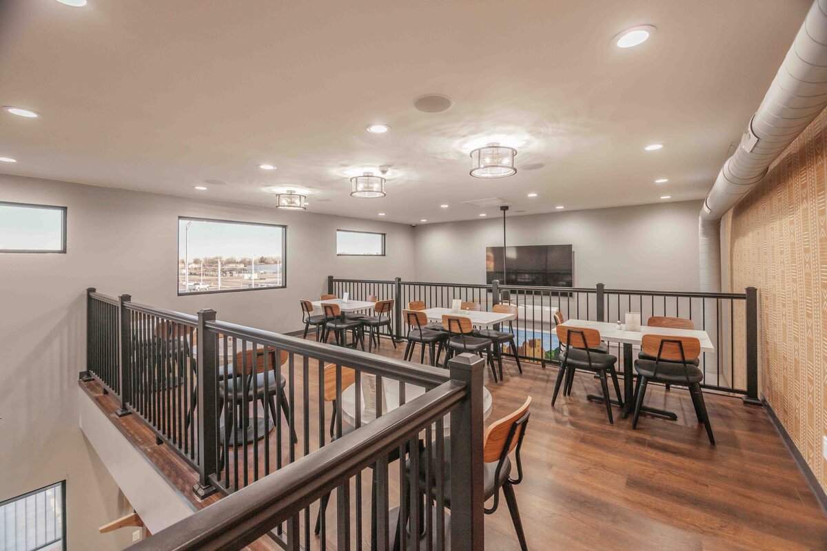 upstairs view of restaurant