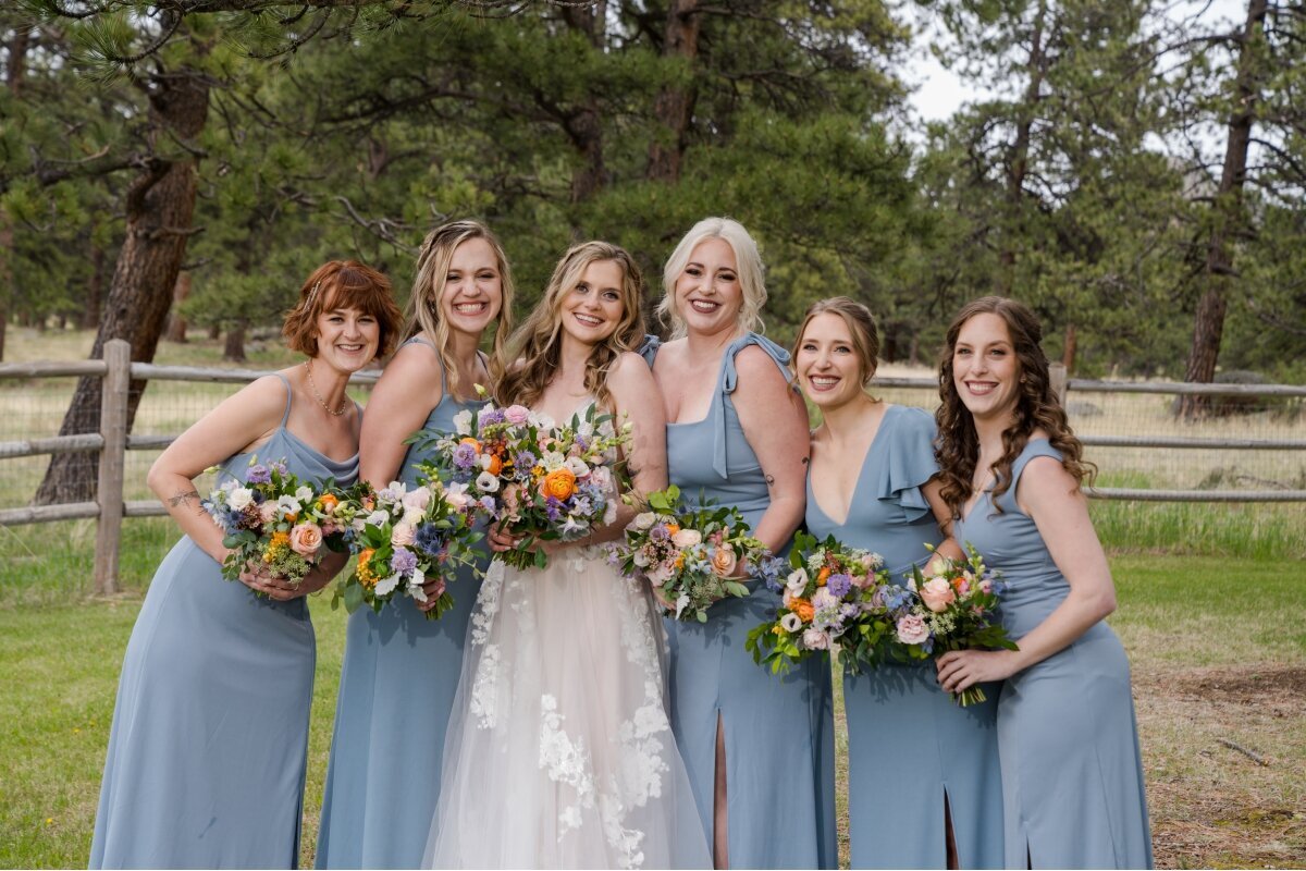first looks Deer Creek Valley Ranch wedding