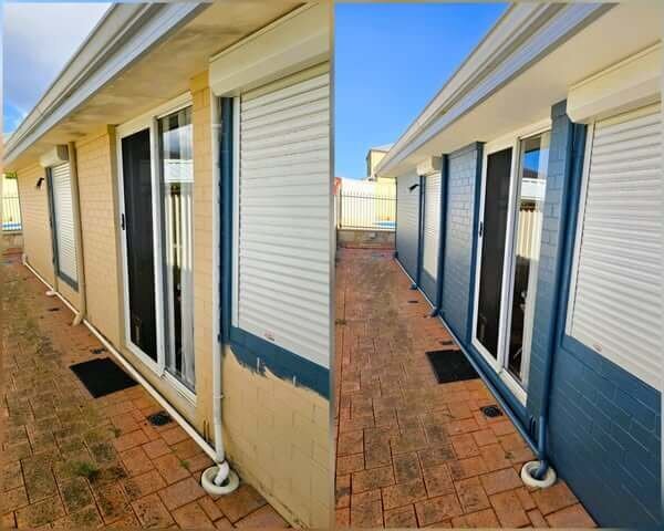 Updated exterior façade with a modern colour change, professionally painted by New-Style Painting Service.