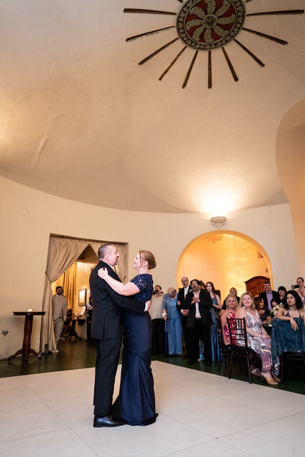 Bride and groom dancing at Latrobe's