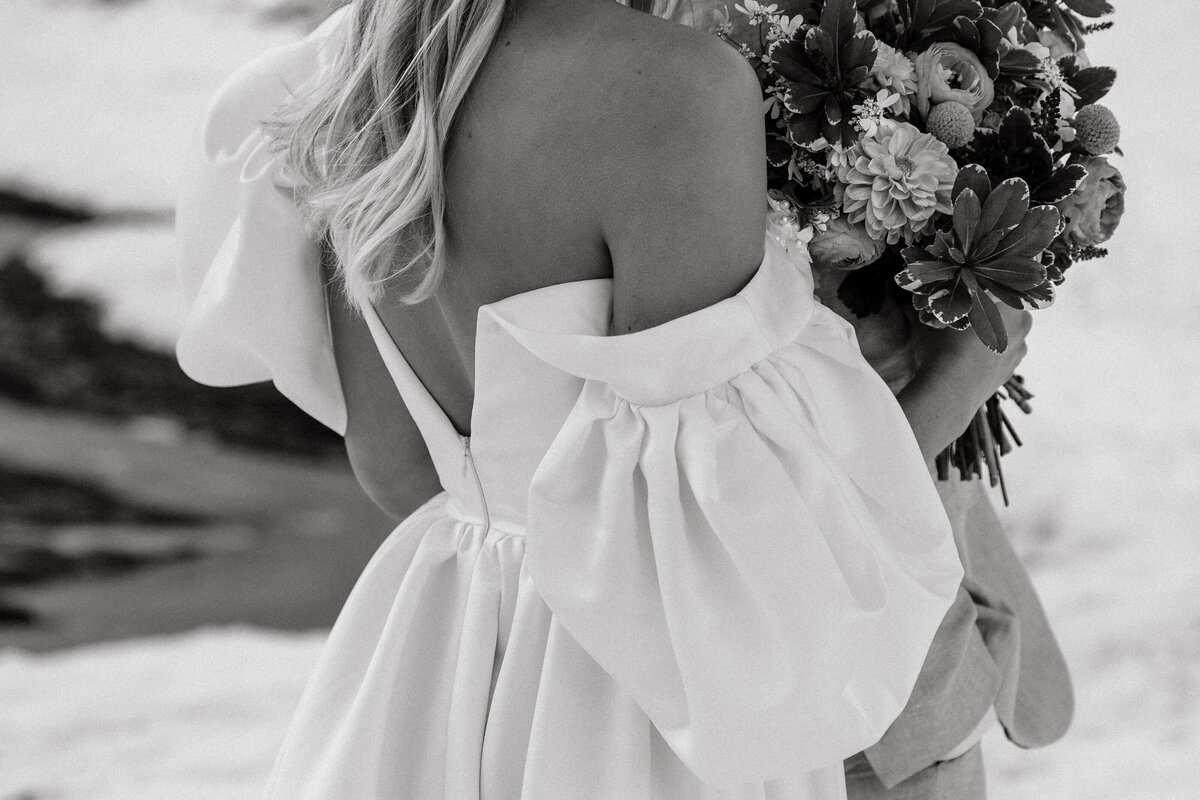 Houston bride looking at her groom