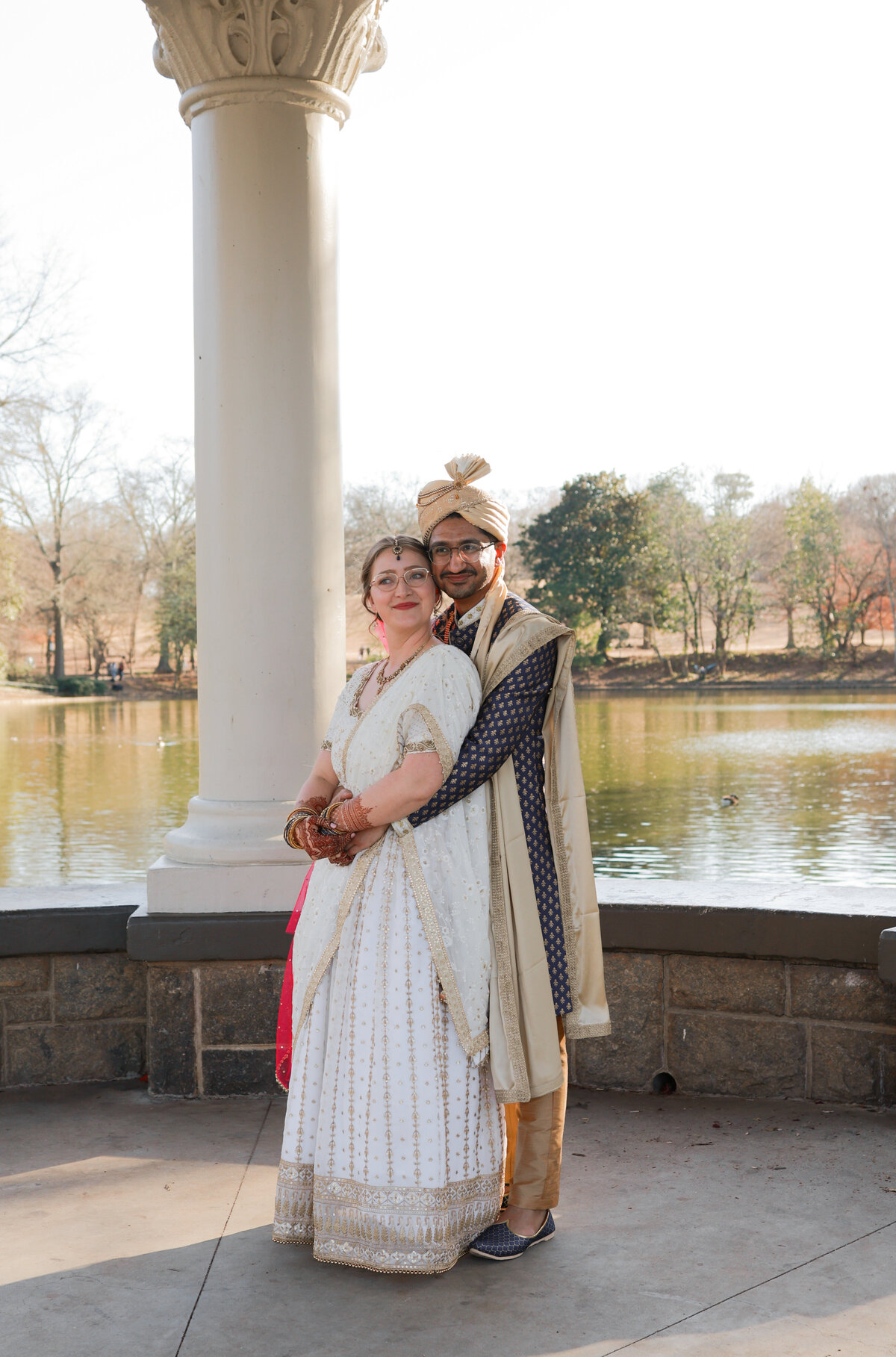 Hindu bridal portraits at Piedmont Greystone in Atlanta Georgia  by Atlanta wedding photographer Amanda Richardson Photography