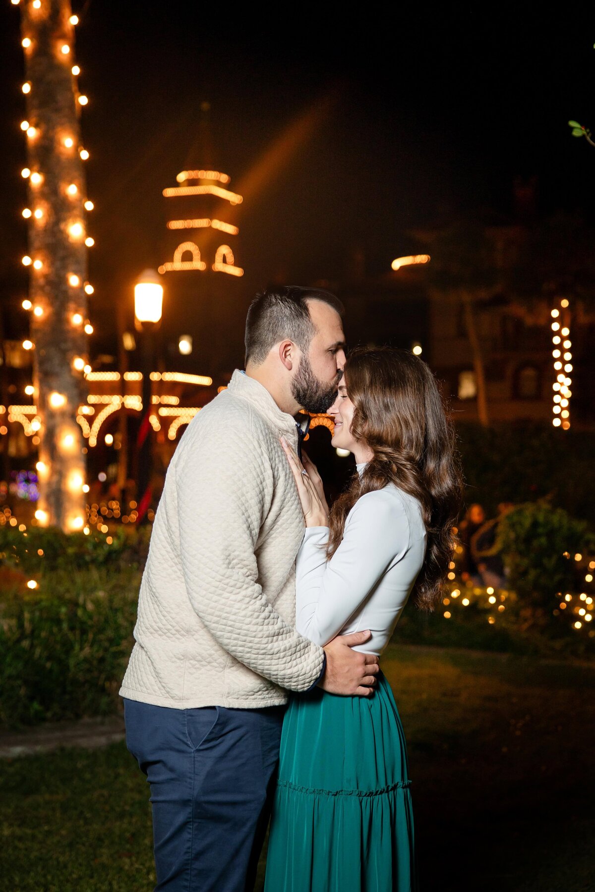 Nights of Lights Engagement Photos | St. Augustine Engagement Photographer-8900