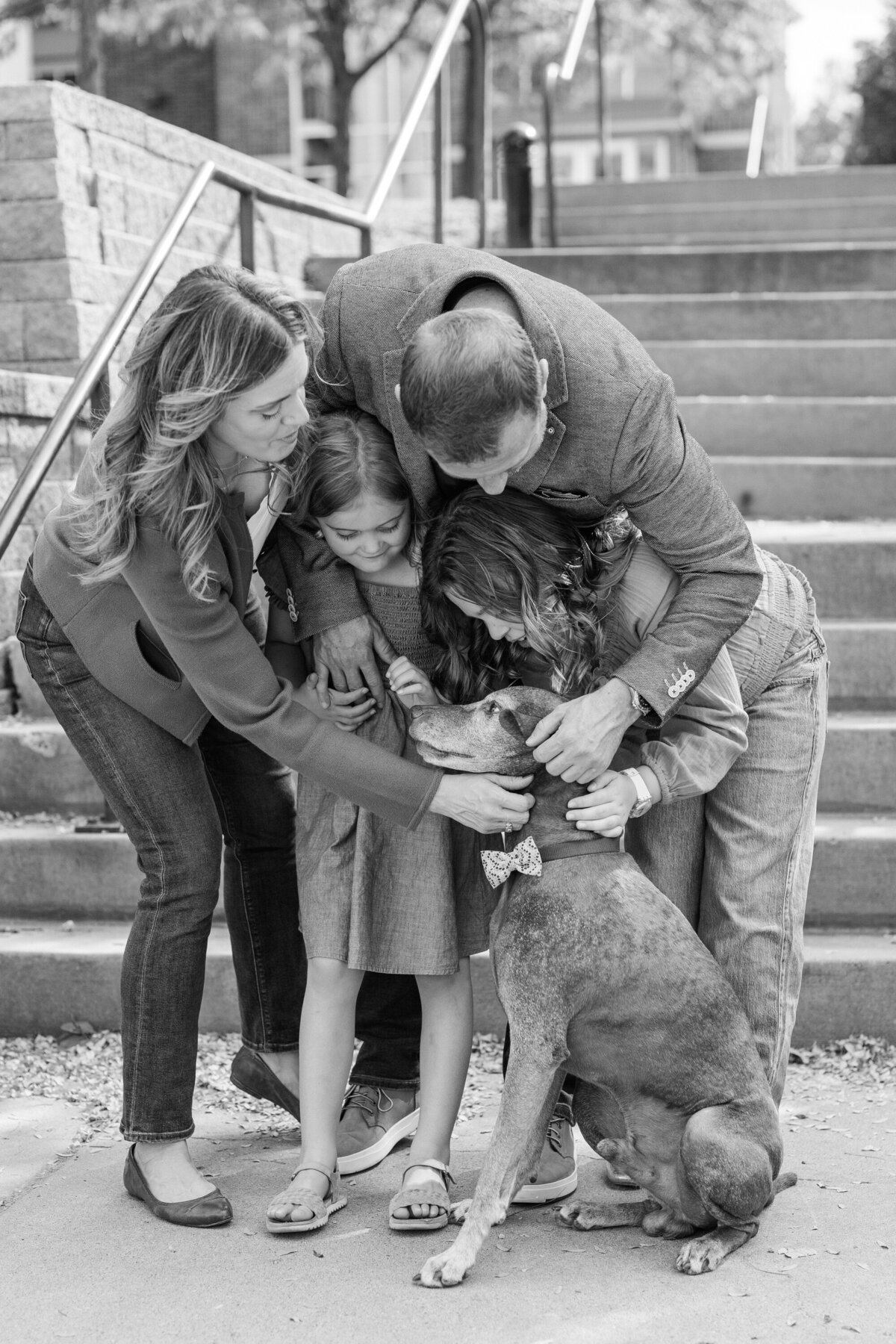Include the family dog in a Minnesota Family Photo Session