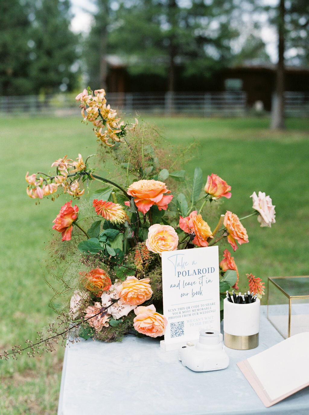 Wedding Polaroid Guestbook Table