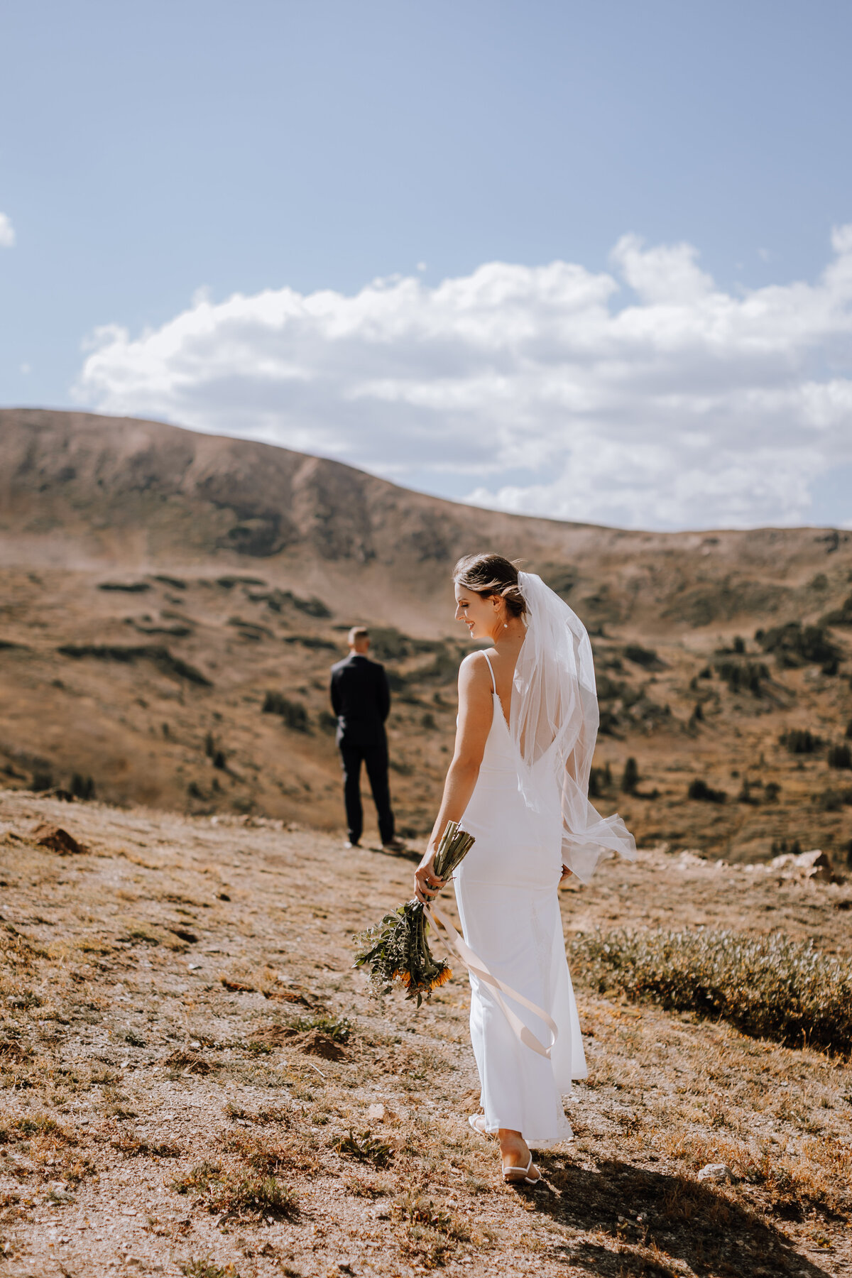 bride and groom elopement