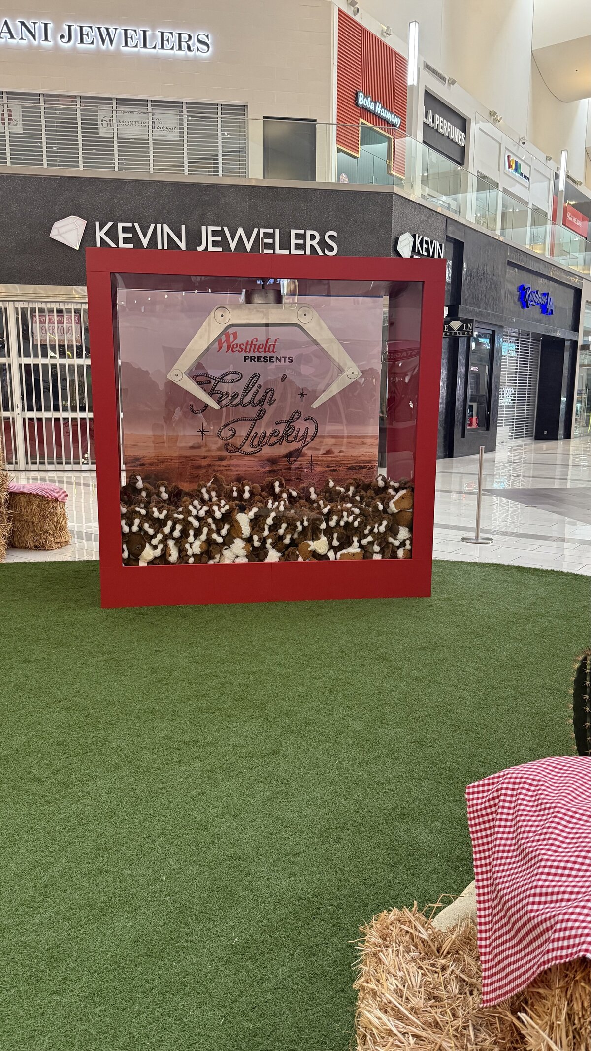 Westfield Saloon themed installation by The Works Collective | experiential event build in Culver City, California.
