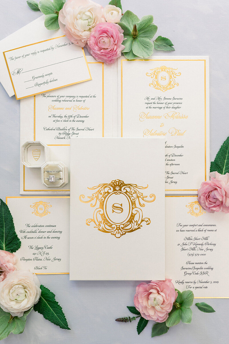 wedding stationery custom invitation suite plume and stone 78