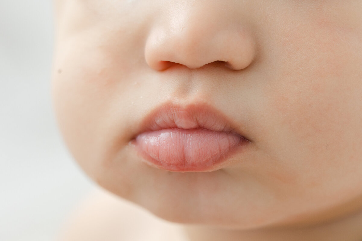 6 month baby milestone portrait session at Philadelphia photography studio - 5