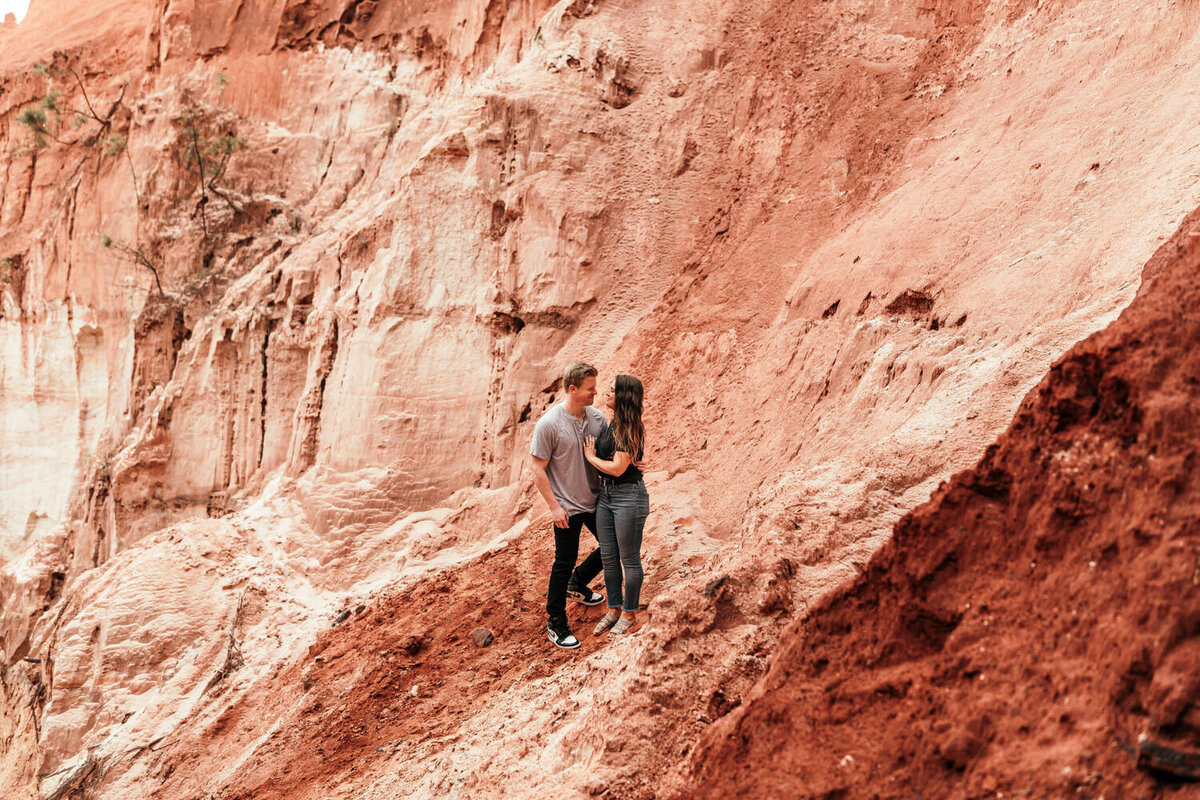 providence canyon state park georgia engagement session photography