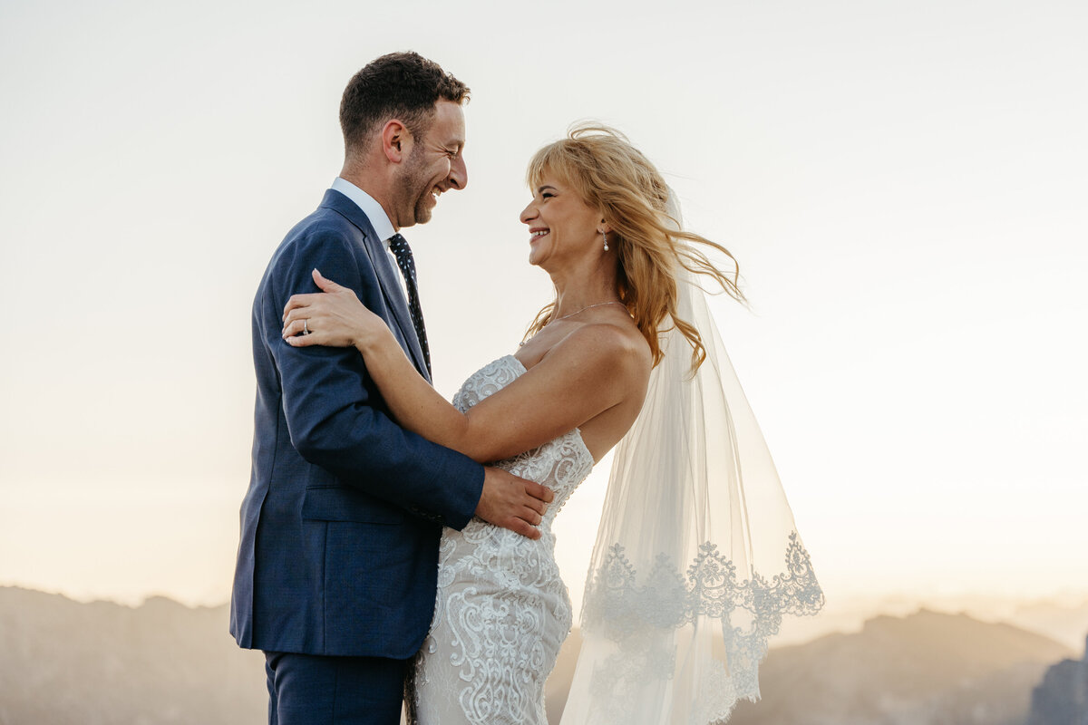 Romantic mountain wedding portraits at Seceda Italy
