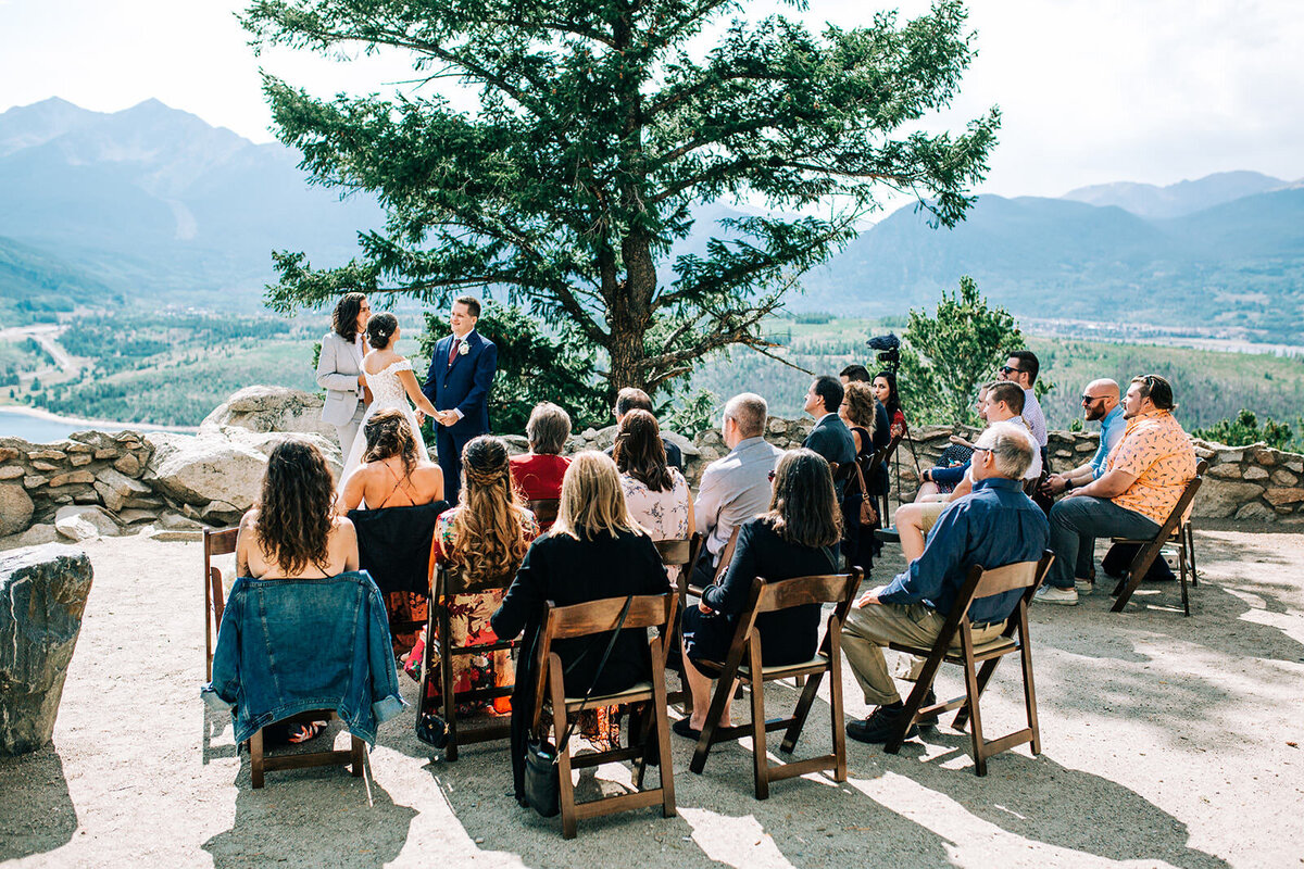 wedding ceremony at Sapphire Point