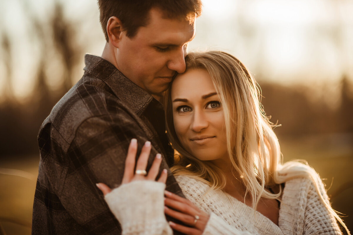 romantic engagement session