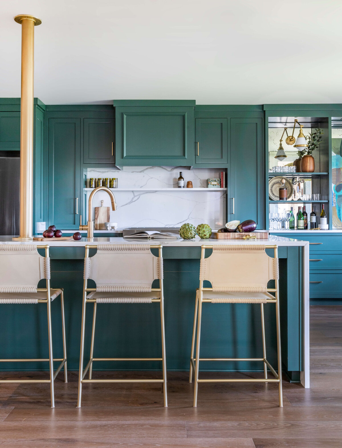 Amelia Island Colorful Condo Kitchen Island