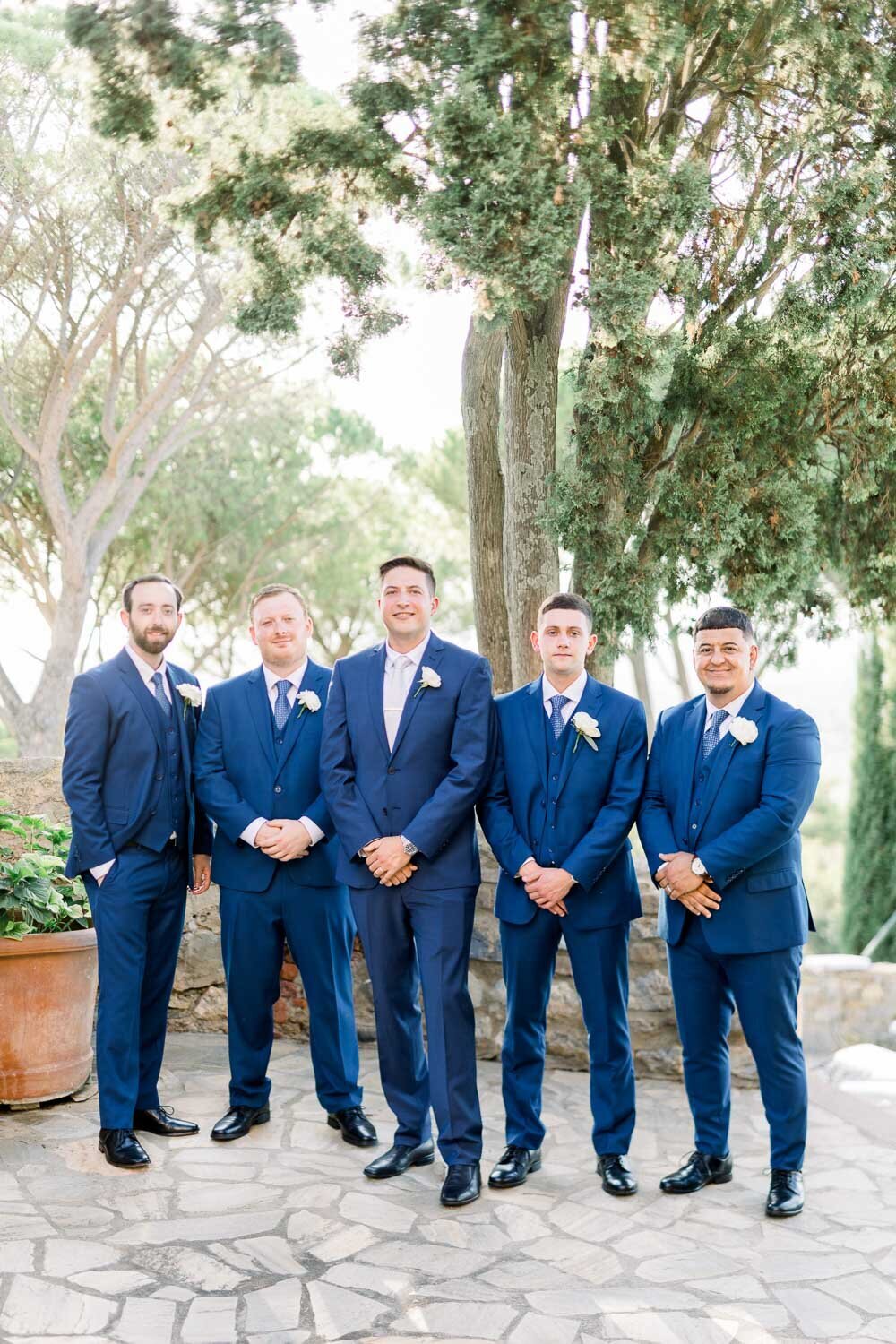 groom with his groomsmen