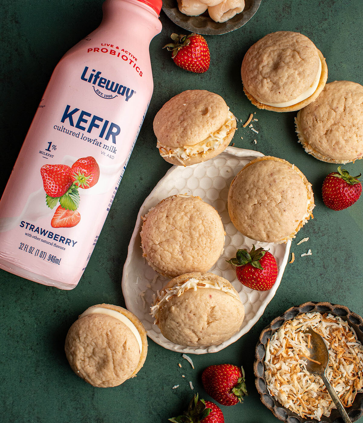 lifeway kefir strawberry whoopie pie