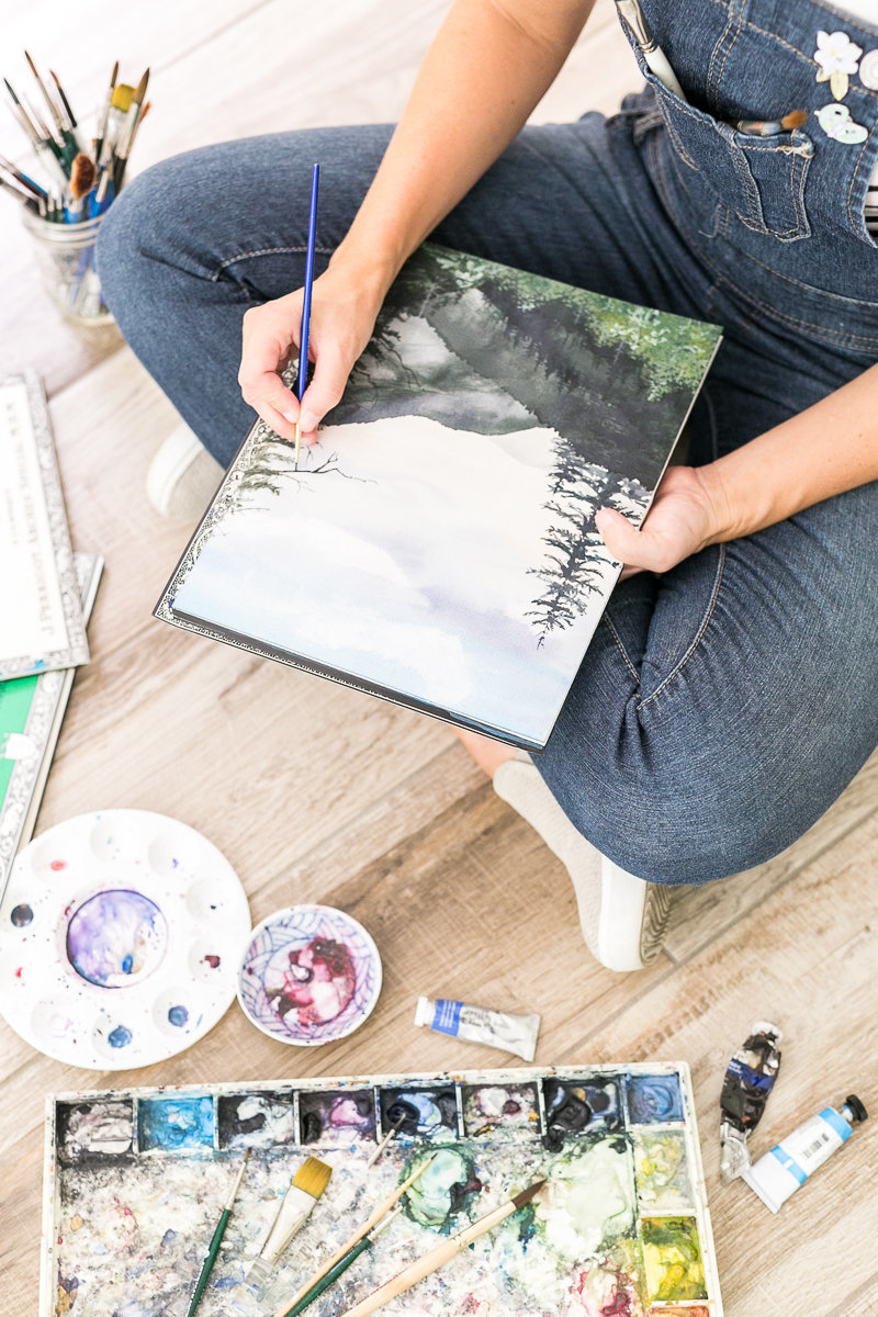 Orlando branding photographer | Cami Monet watercolor artist brand session_-25