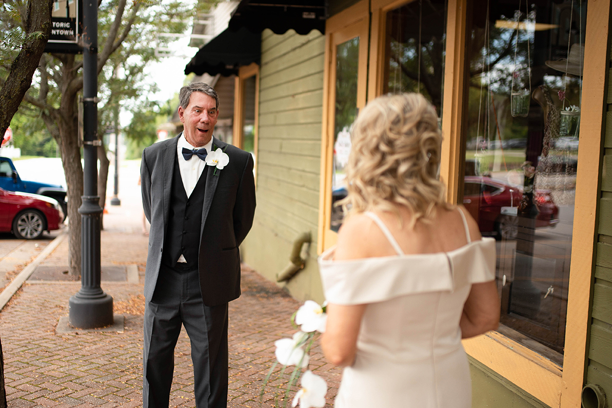first look Wedding Photography Springfield MO