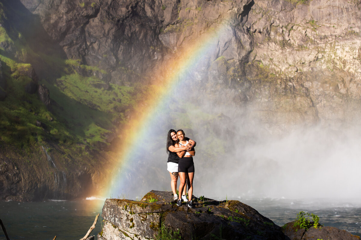 Snoqualmie falls surprise wedding proposal same sex couple111